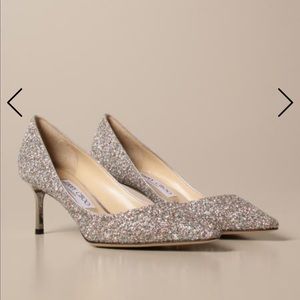 Brand New Never Worn Jimmy Choo Romy Glitter Pumps